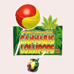 Sucette CBD Strawberry X Banana Kush