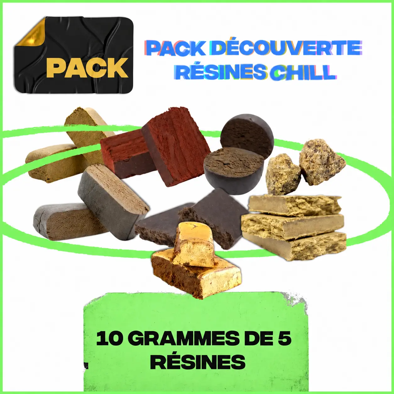 Pack Chill 10 grammes Résines CBD