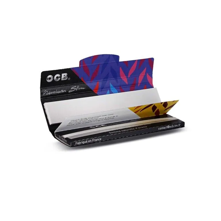 Feuilles OCB noires Slim et tips